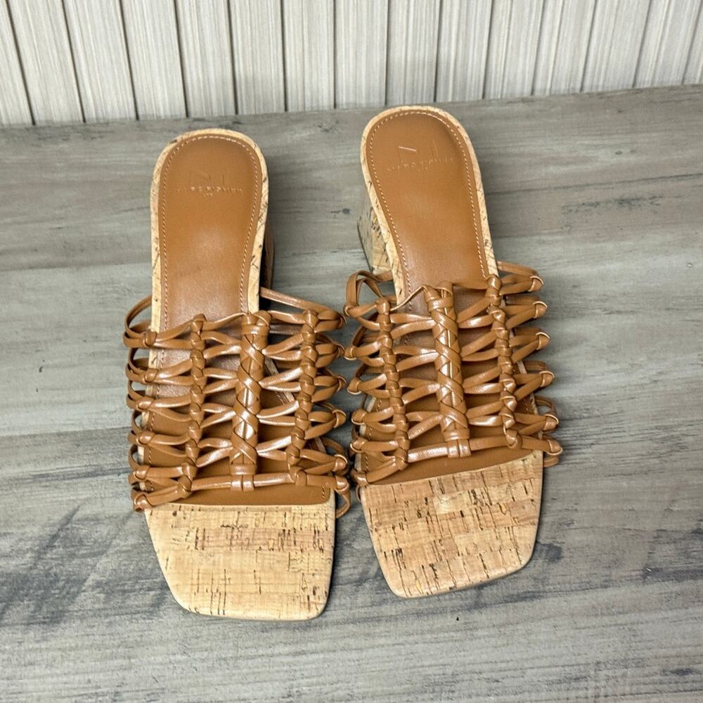 Marc Fisher Colica Block Heel Mules Brown Women’s Size 9.5M - Picture 8 of 8